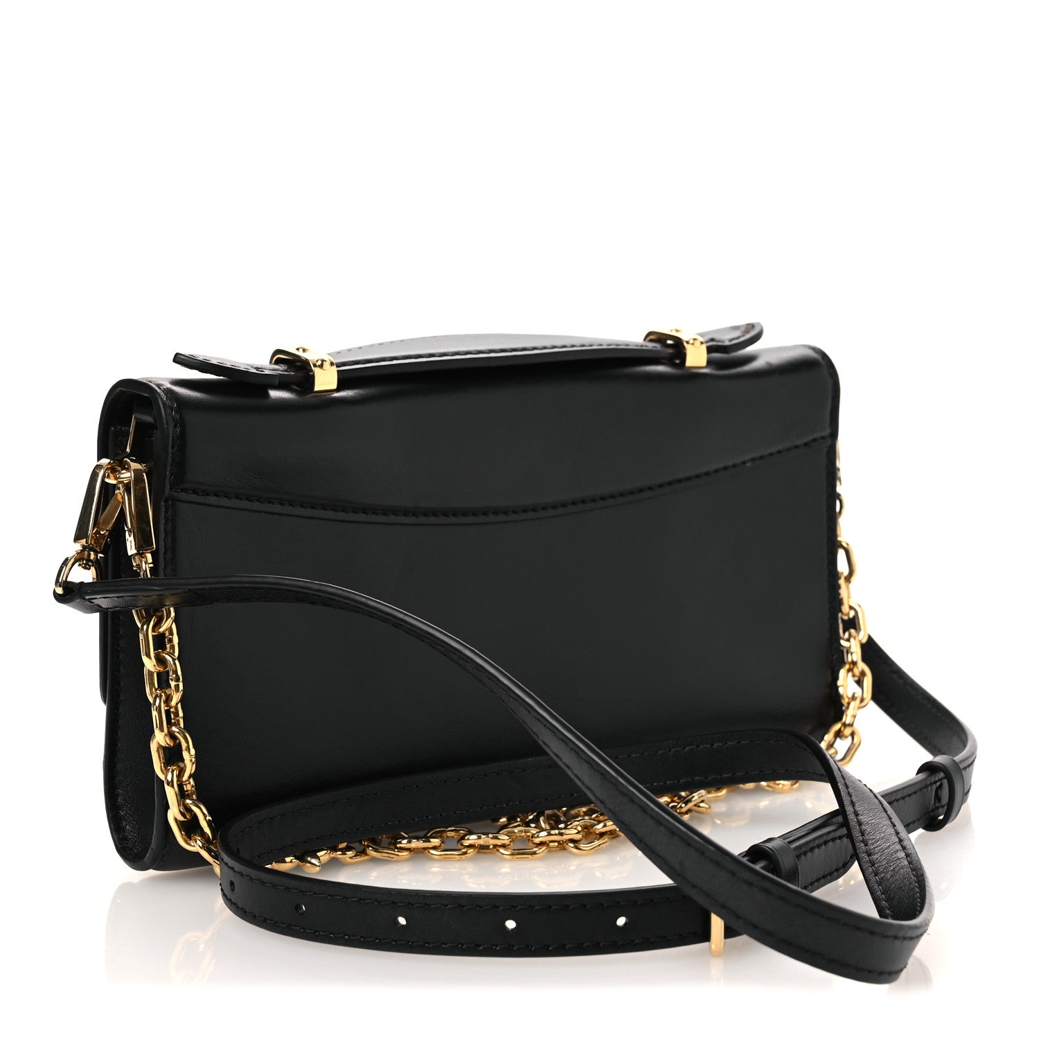 Calfskin LV Wallet On Chain Capucines Black £¨ Direct shipment via from wholesalehk.shop