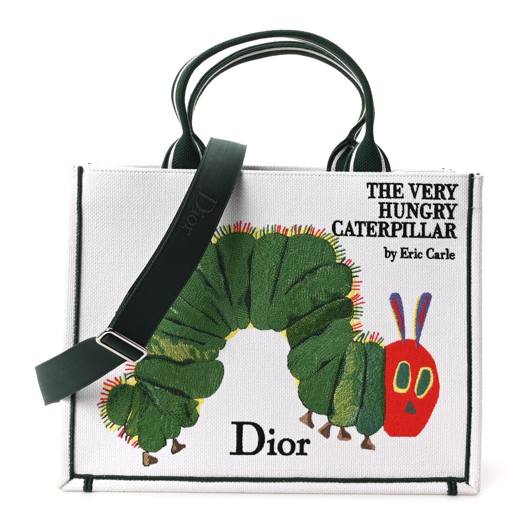 Canvas Embroidered Medium The Very Hungry Caterpillar Book Tote With Strap White Multicolor £¨ Direct shipment via from wholesalehk.shop