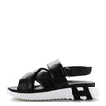 Calfskin Womens Electric Sandals 38.5 Black wholesalehk.shop