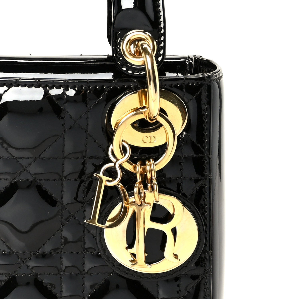 Patent Cannage Mini Lady Dior Black wholesalehk.shop