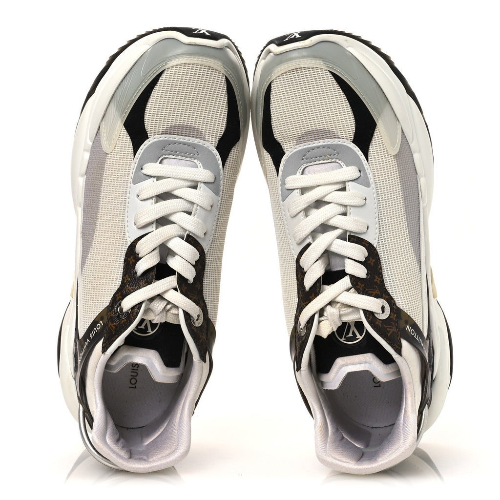 Monogram Calfskin Run 55 Sneakers 38 White £¨ Direct shipment via from wholesalehk.shop
