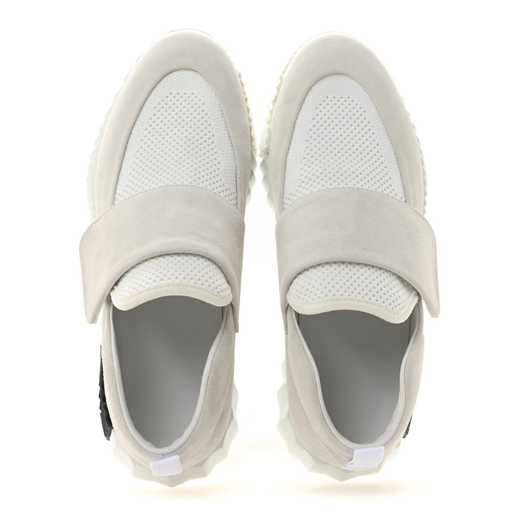 Suede Goatskin Mesh Fabric H Sneakers 38 White wholesalehk.shop