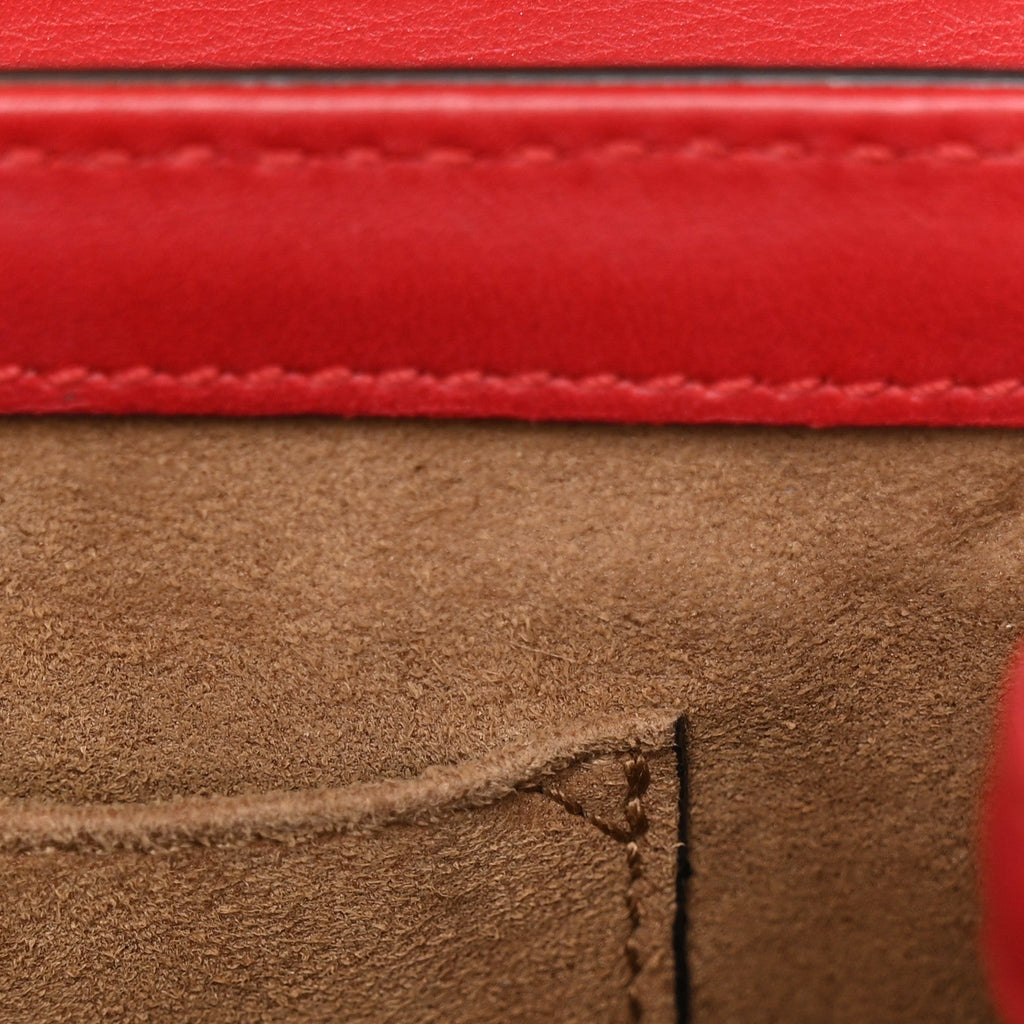 GG Supreme Monogram Calfskin Small Padlock Shoulder Bag Beige Hibiscus Red New Rosette £¨ Direct shipment via from wholesalehk.shop