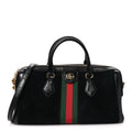 Suede Patent GG Web Medium Ophidia Boston Black wholesalehk.shop