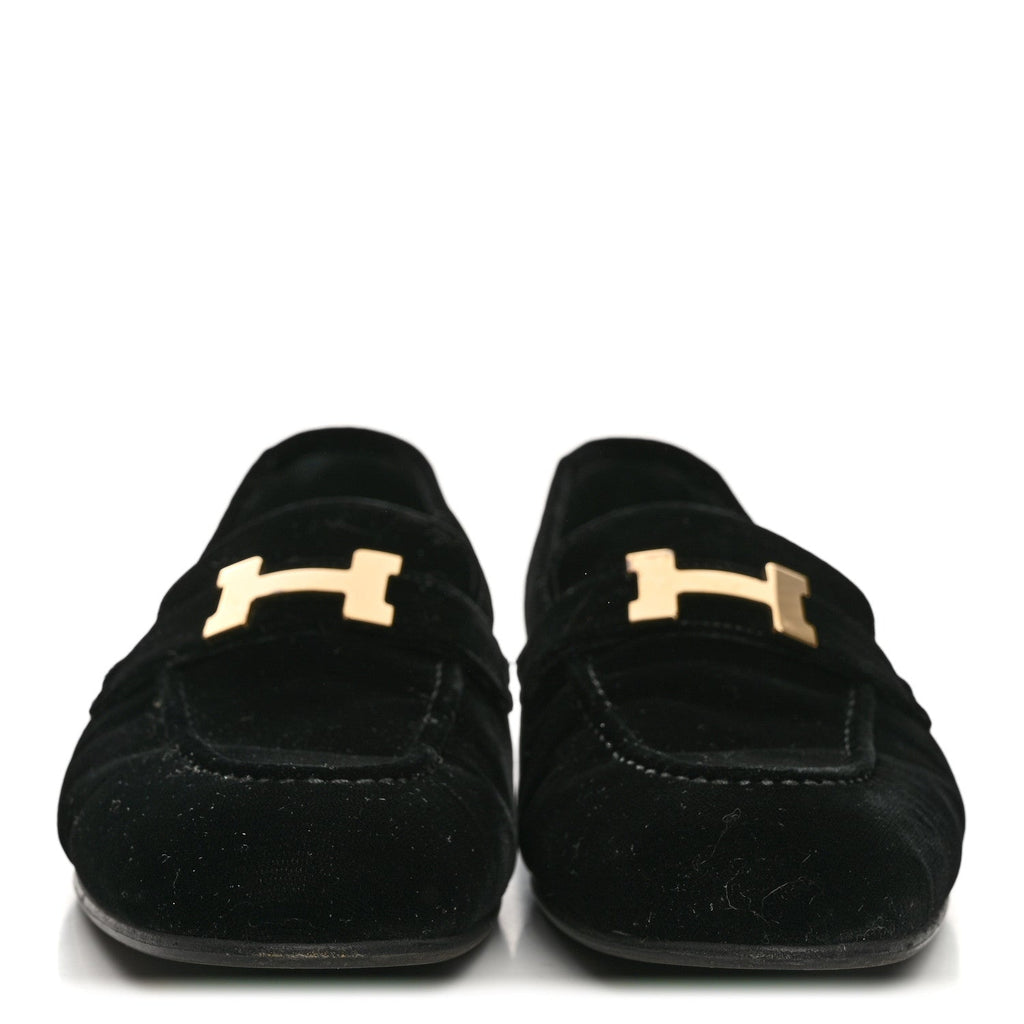 Velvet Womens Paris Loafers 41 Black wholesalehk.shop