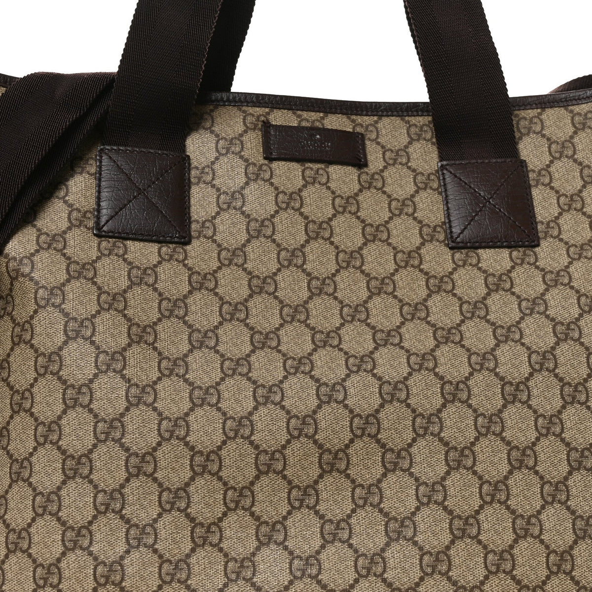 GG Supreme Monogram Vertical Tote Dark Brown wholesalehk.shop