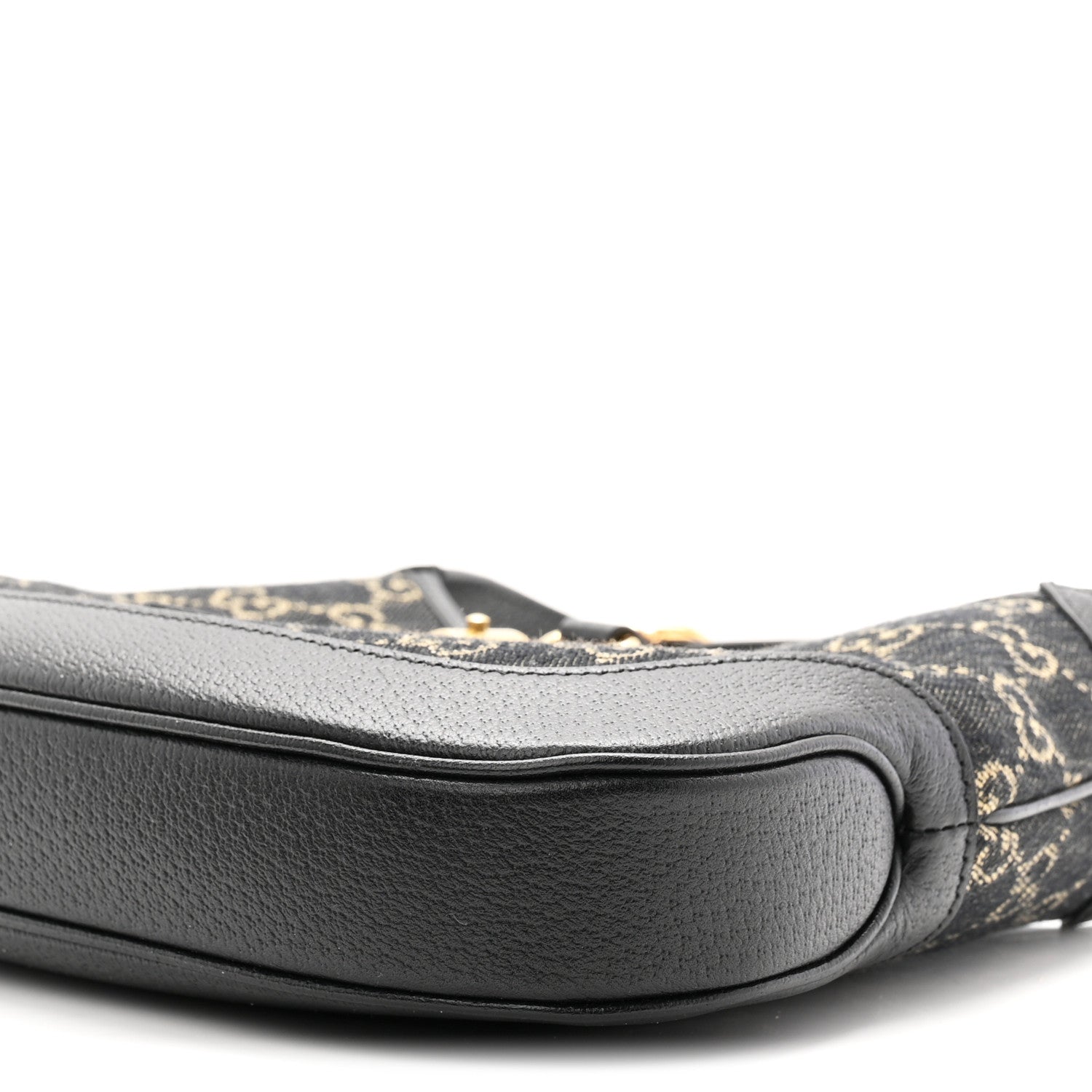 Jacquard Denim GG Monogram Small Jackie 1961 Hobo Black Ivory £¨ Direct shipment via from wholesalehk.shop