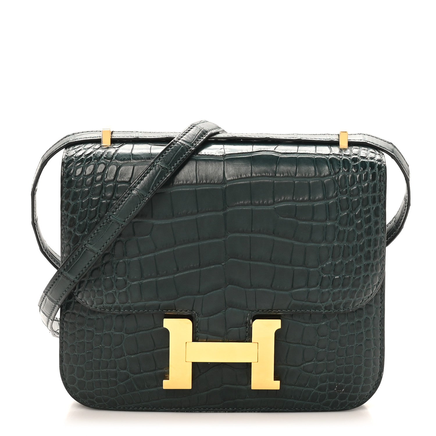 Matte Alligator Constance 18 Vert Cypress £¨ Direct shipment via from wholesalehk.shop