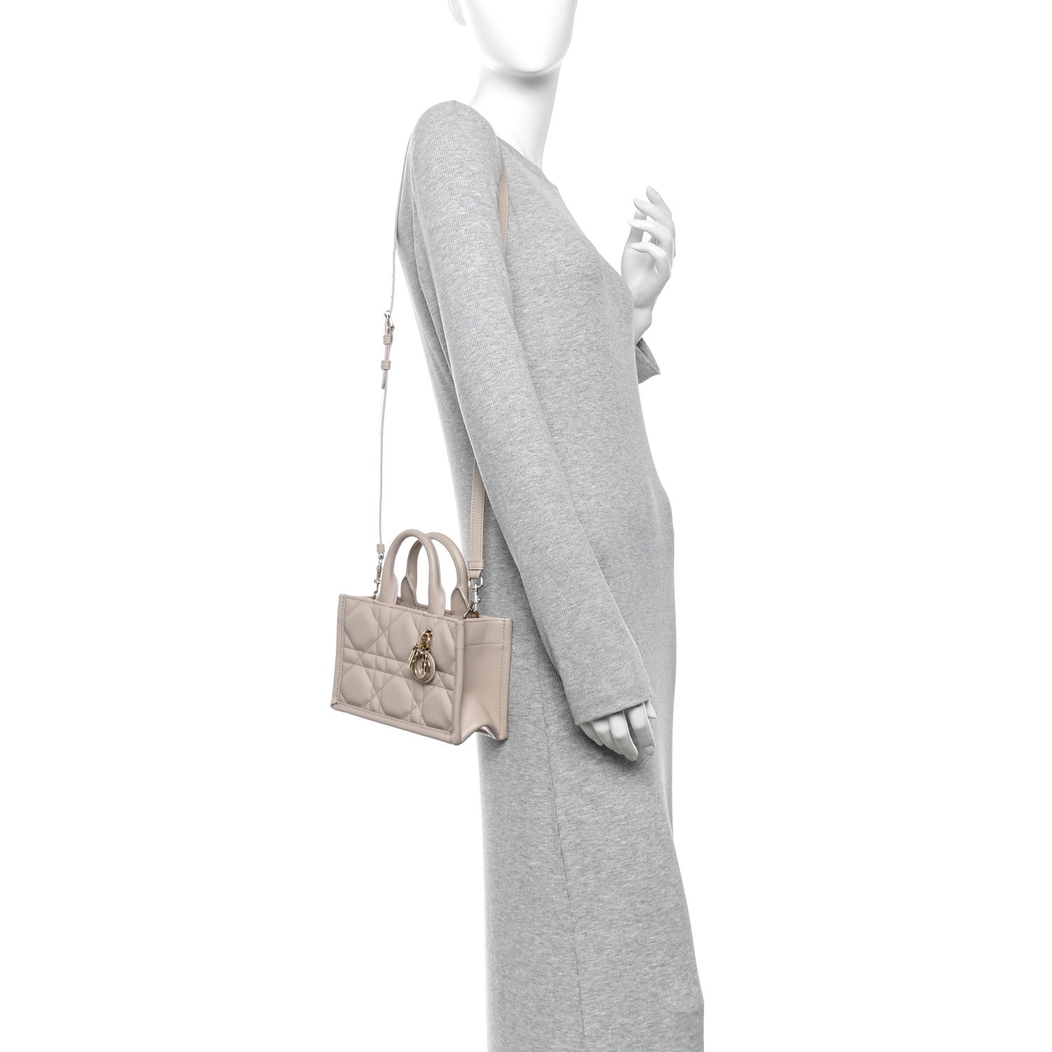 Calfskin Macrocannage Mini Book Tote Trench Beige £¨ Direct shipment via from wholesalehk.shop