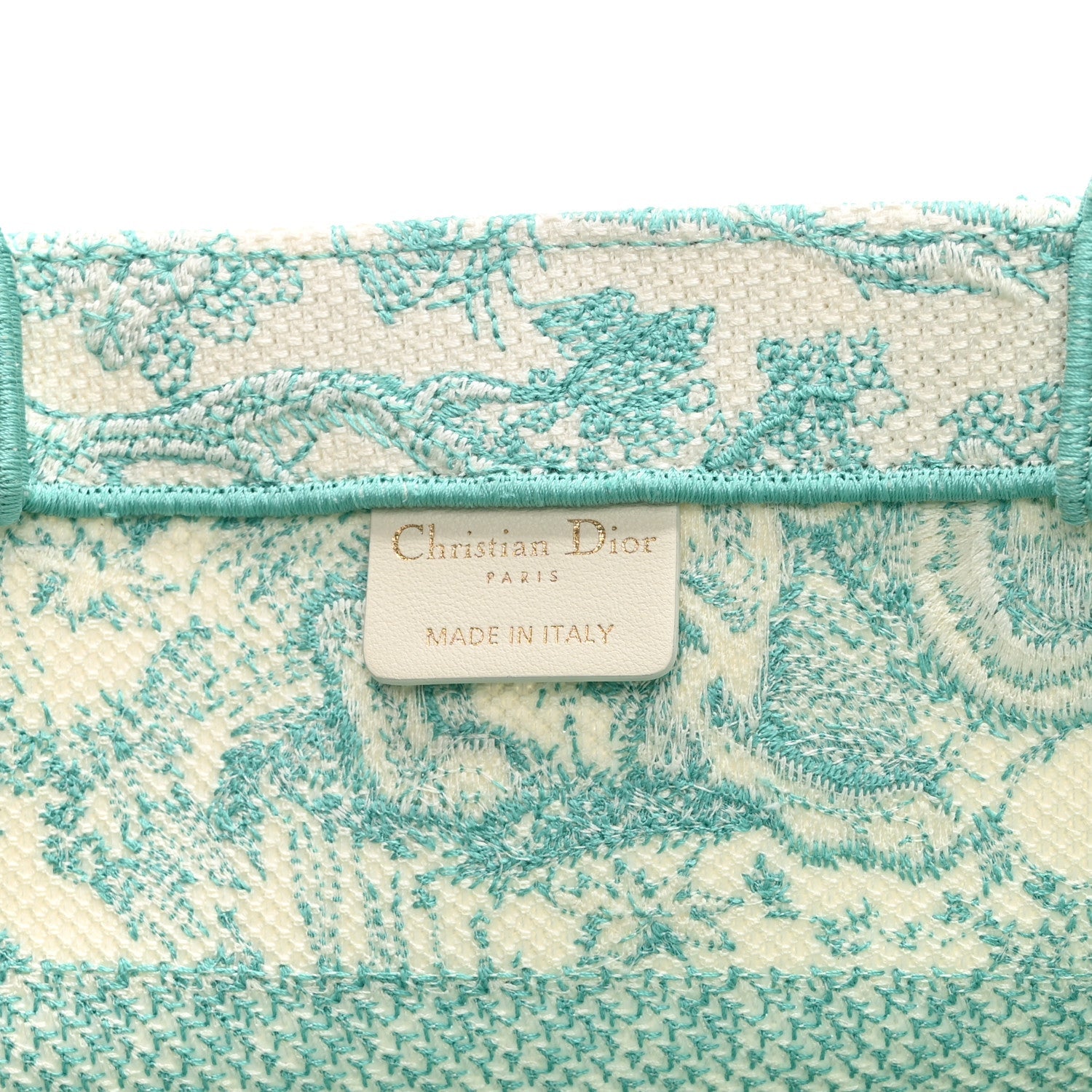 Canvas Embroidered Medium Dioriviera Toile De Jouy Book Tote Aquamarina £¨ Direct shipment via from wholesalehk.shop