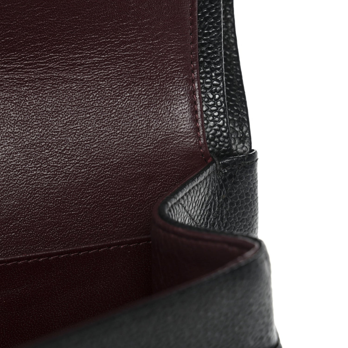 Caviar Quilted Jumbo Double Flap Black wholesalehk.shop