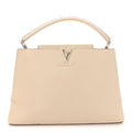 Taurillon Capucines MM Blanc Casse £¨ Direct shipment via from wholesalehk.shop