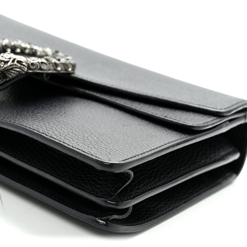 Pebbled Calfskin Small Dionysus Shoulder Bag Black wholesalehk.shop