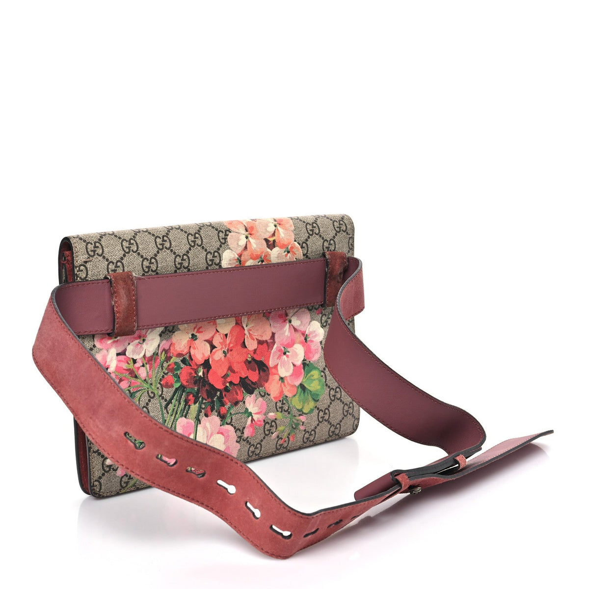 GG Supreme Monogram Blooms Dionysus Belt Bag Beige Multicolor Dry Rose wholesalehk.shop