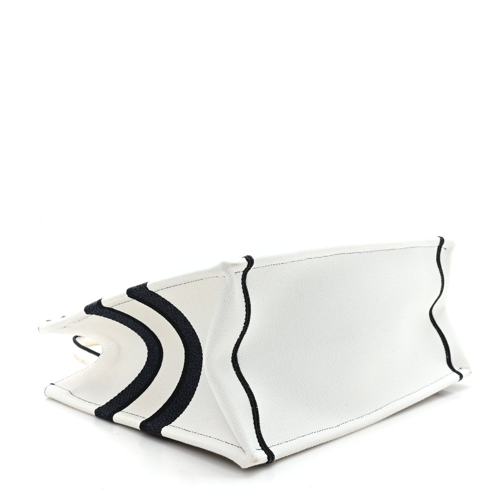 Canvas Embroidered Medium Miss Dior Graffiti Book Tote Navy White £¨ Direct shipment via from wholesalehk.shop