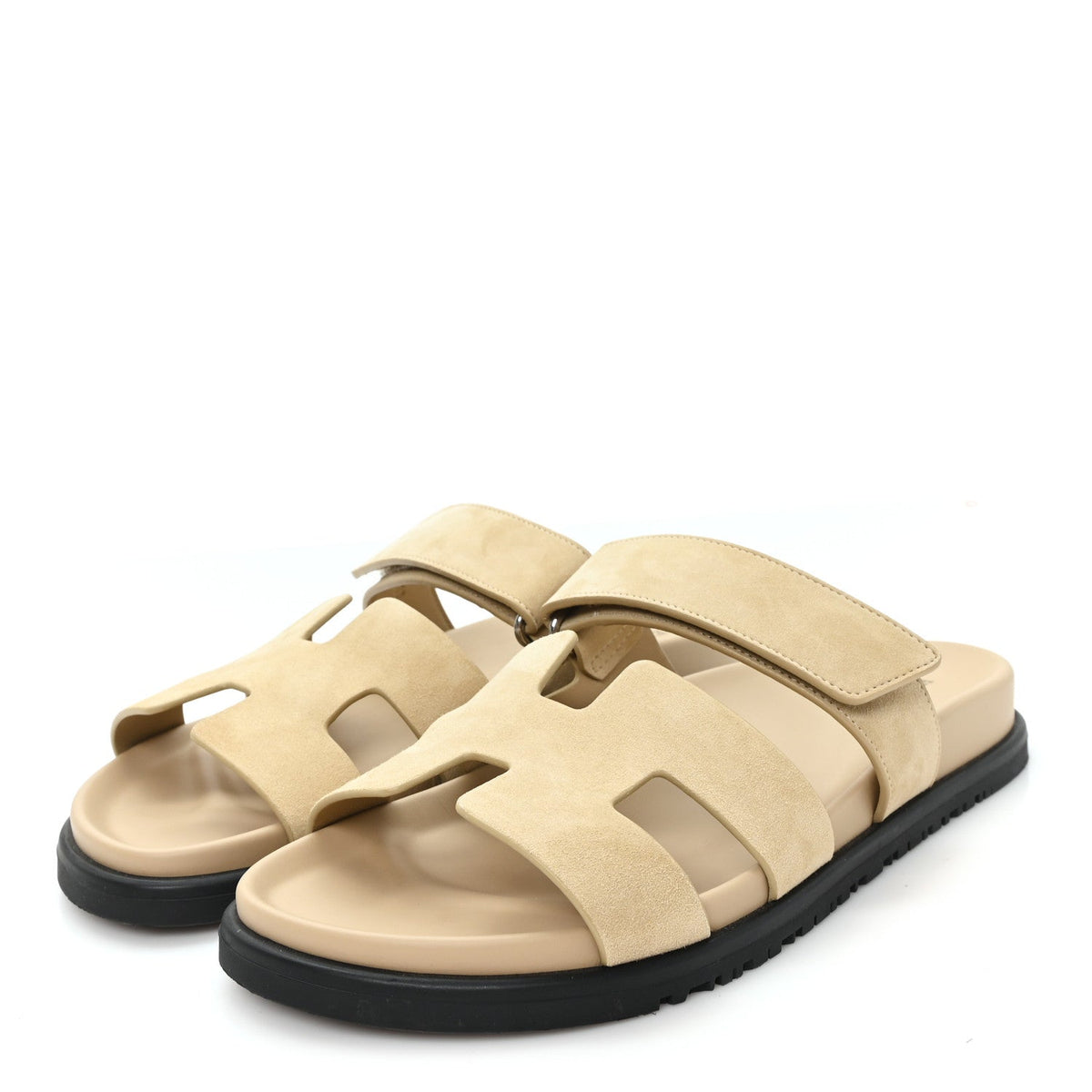 Suede Goatskin Womens Chypre Sandals 38 Beige Sable wholesalehk.shop