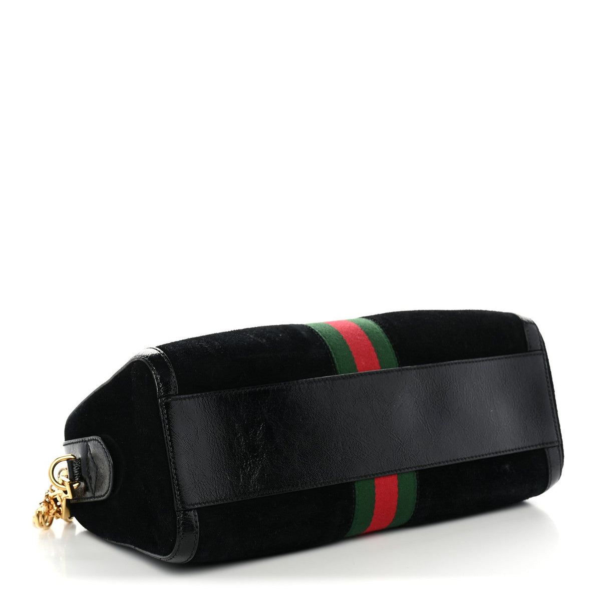 Suede Patent GG Web Medium Ophidia Boston Black wholesalehk.shop