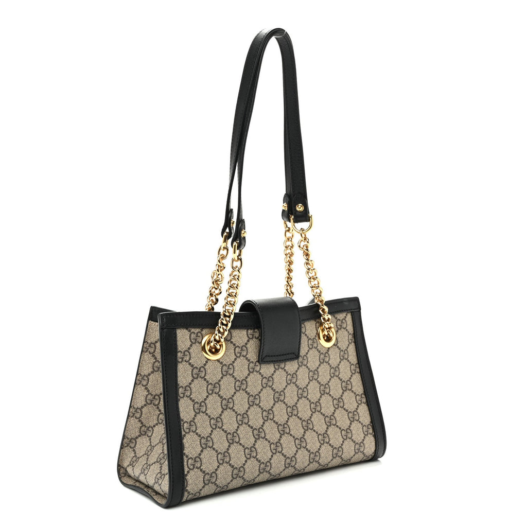 GG Supreme Monogram Small Padlock Tote Black £¨ Direct shipment via from wholesalehk.shop