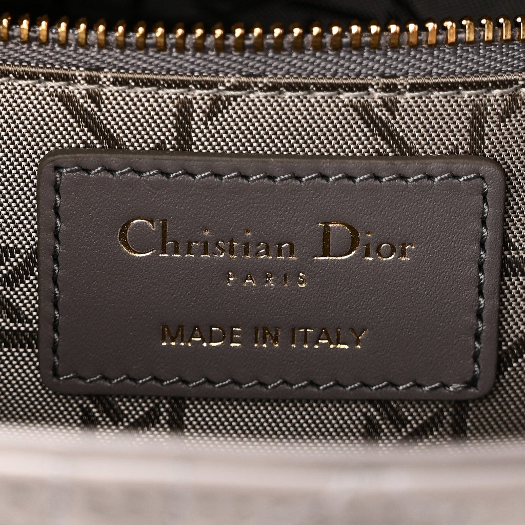 Lambskin Cannage Small My ABCDior Lady Dior Grey wholesalehk.shop