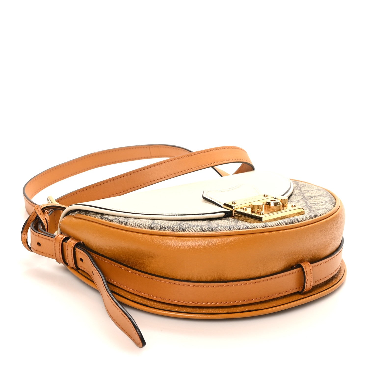 GG Supreme Monogram Calfskin Small Padlock Messenger Shoulder Bag Beige Mystic White Sun Oil £¨ Direct shipment via from wholesalehk.shop