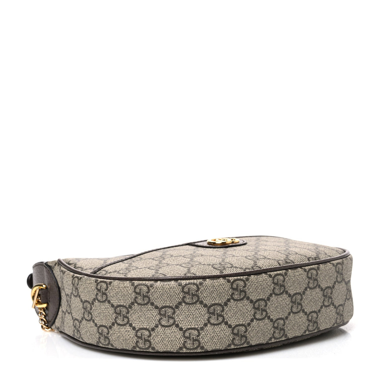 GG Supreme Monogram Textured Dollar Calfskin Small Ophidia Shoulder Bag Beige Ebony New Acero wholesalehk.shop