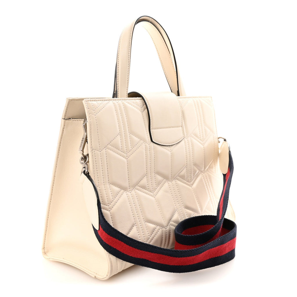 Cafskin Web Quilted Large Dionysus Tote Bag White wholesalehk.shop