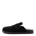 Suede Calfskin Go Mules 40 Black wholesalehk.shop