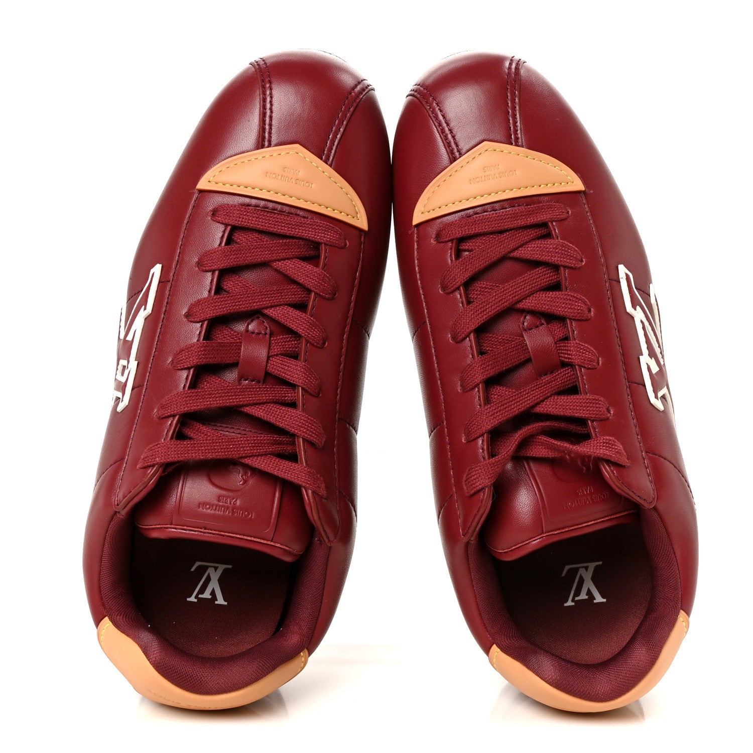 Lambskin Vachetta Mens LV Buttersoft Sneakers 10 Bordeaux £¨ Direct shipment via from wholesalehk.shop