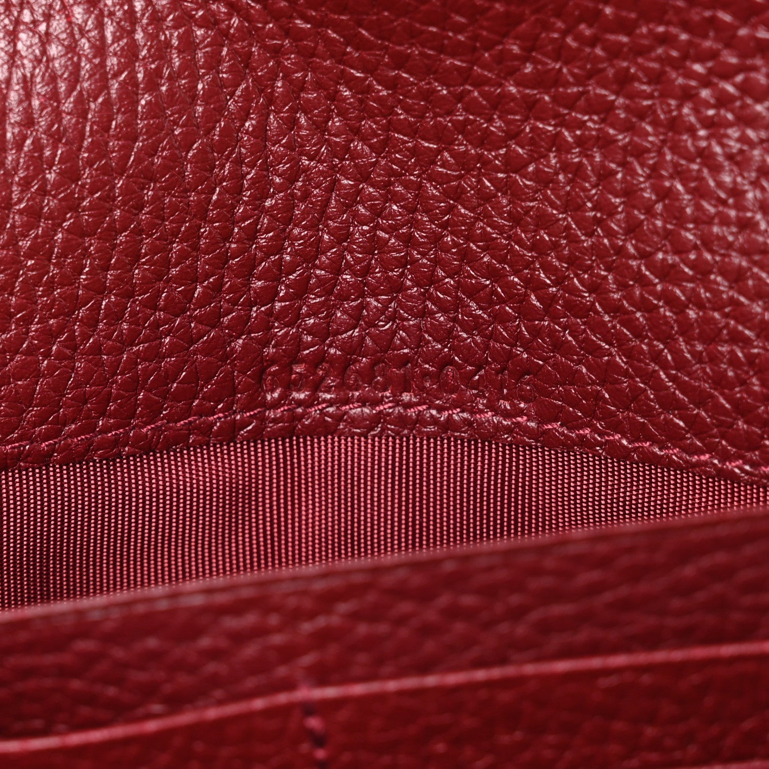 Pebbled Calfskin Jackie 1961 Chain Wallet Burgundy £¨ Direct shipment via from wholesalehk.shop