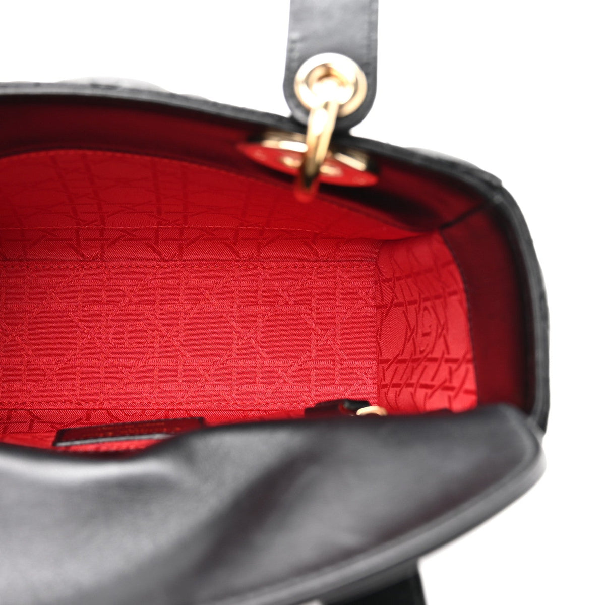 Lambskin Cannage Small Lucky Badges My Lady Dior Black wholesalehk.shop