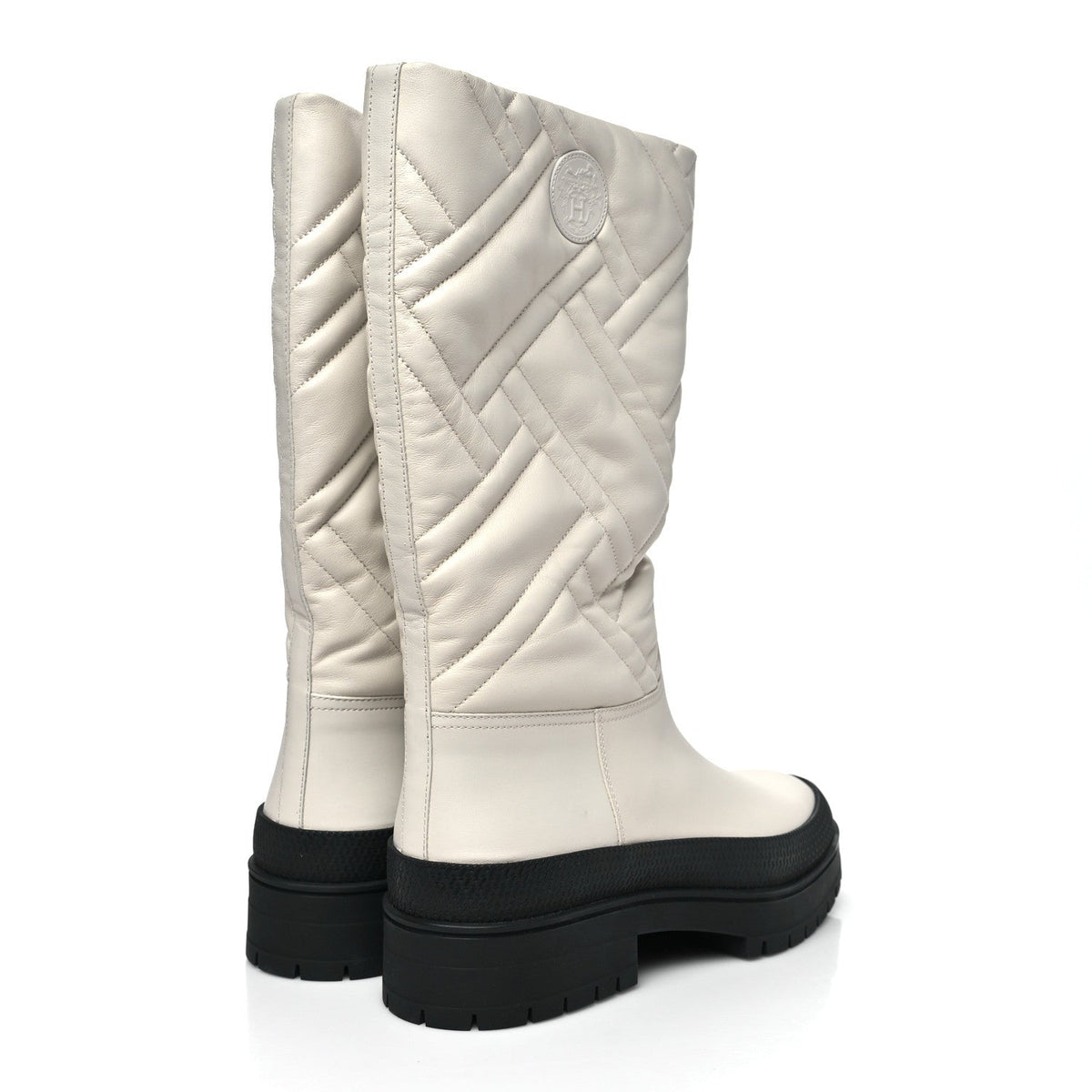 Goatskin Quilted Fuji Boots  40 Beige Glasie wholesalehk.shop