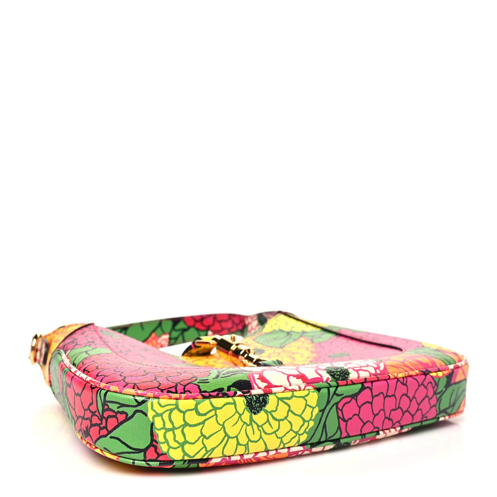 X KEN SCOTT Textured Calfskin Pomponica Print Small Jackie 1961 Hobo Multicolor Fuxia Pompon £¨ Direct shipment via from wholesalehk.shop