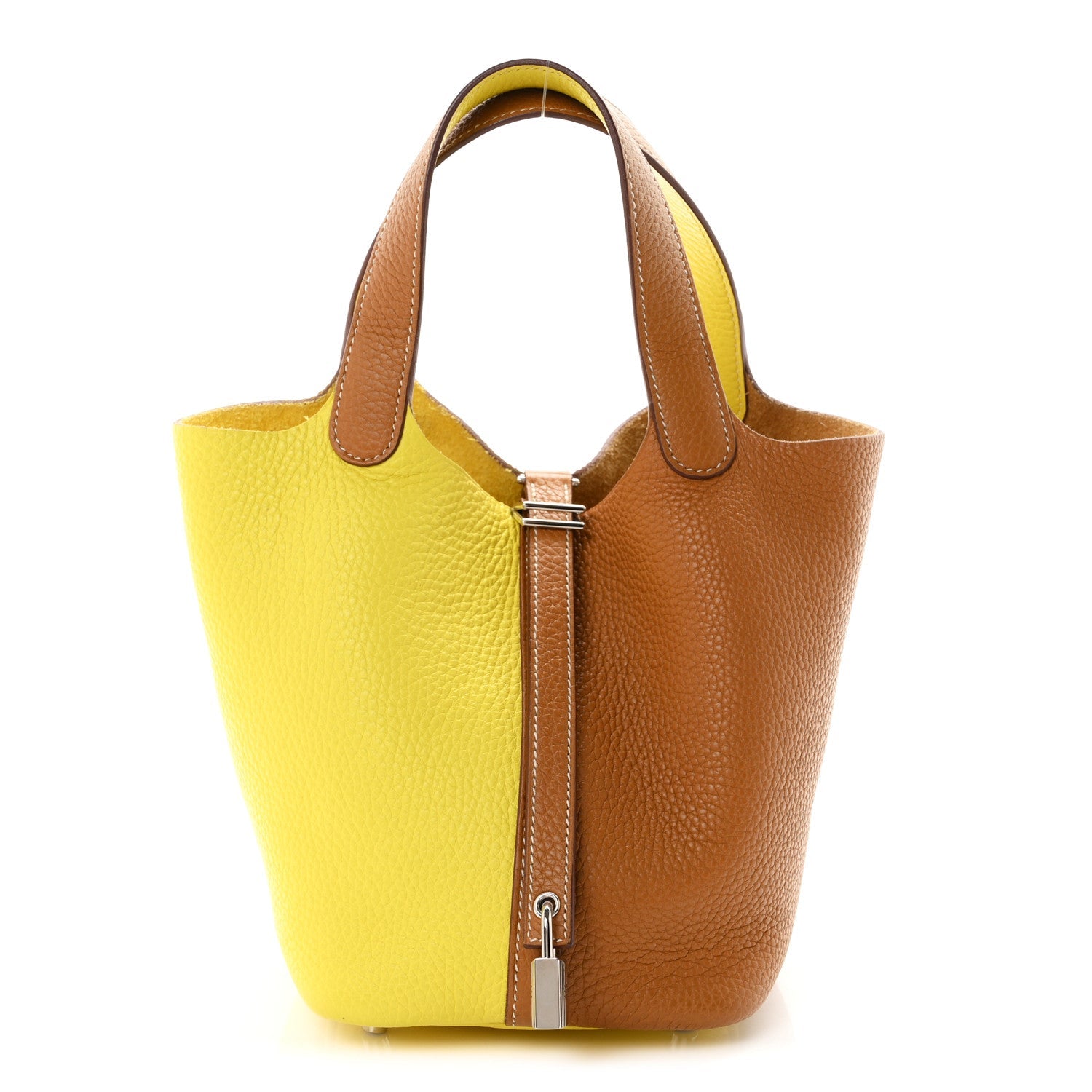 Taurillon Clemence Casaque Picotin Lock 18 PM Lime Sesame £¨ Direct shipment via from wholesalehk.shop