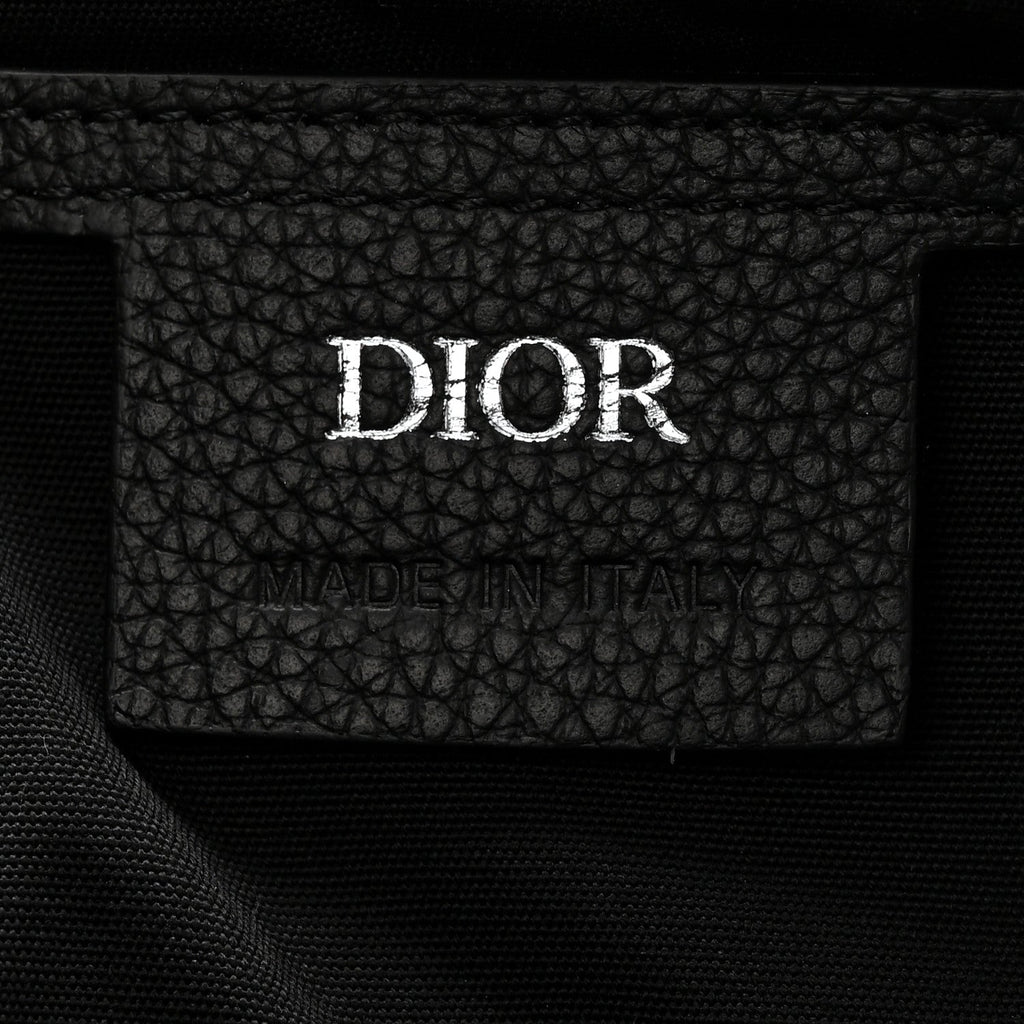 Grained Calfskin Oblique Saddle Messenger Black wholesalehk.shop