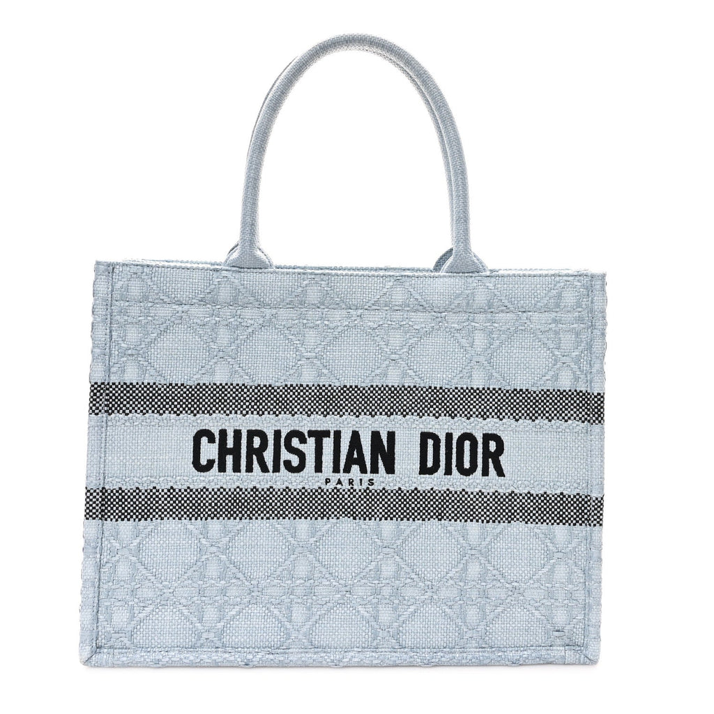 Raffia Cannage Medium Book Tote Blue £¨ Direct shipment via from wholesalehk.shop