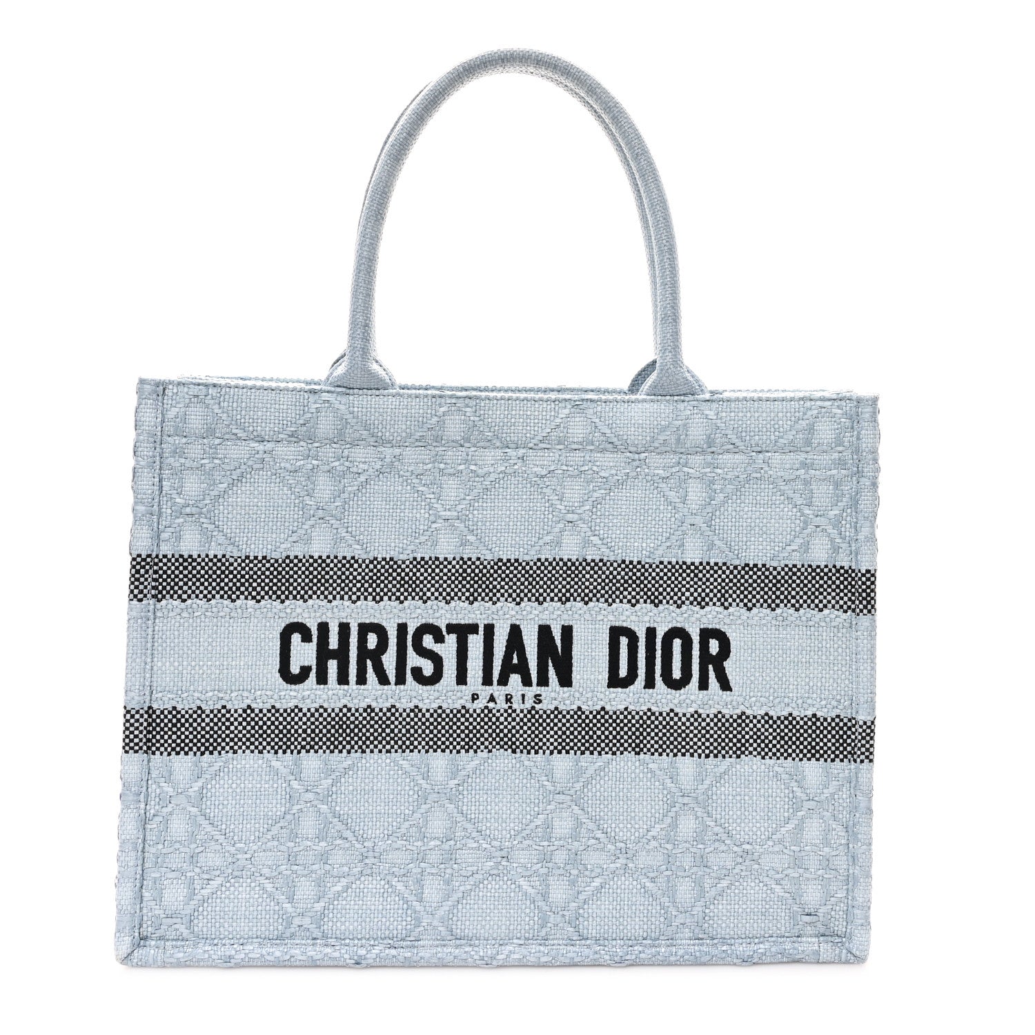 Raffia Cannage Medium Book Tote Blue £¨ Direct shipment via from wholesalehk.shop