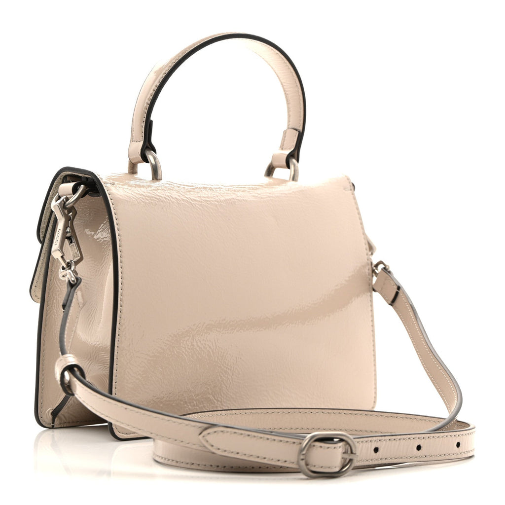 Crinkled Patent Small Dionysus Top Handle Bag Sphinx wholesalehk.shop