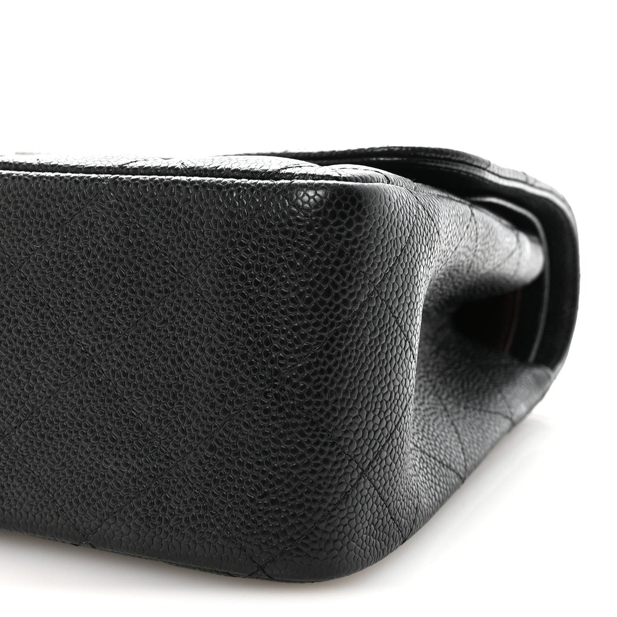 Caviar Quilted Jumbo Double Flap Black wholesalehk.shop