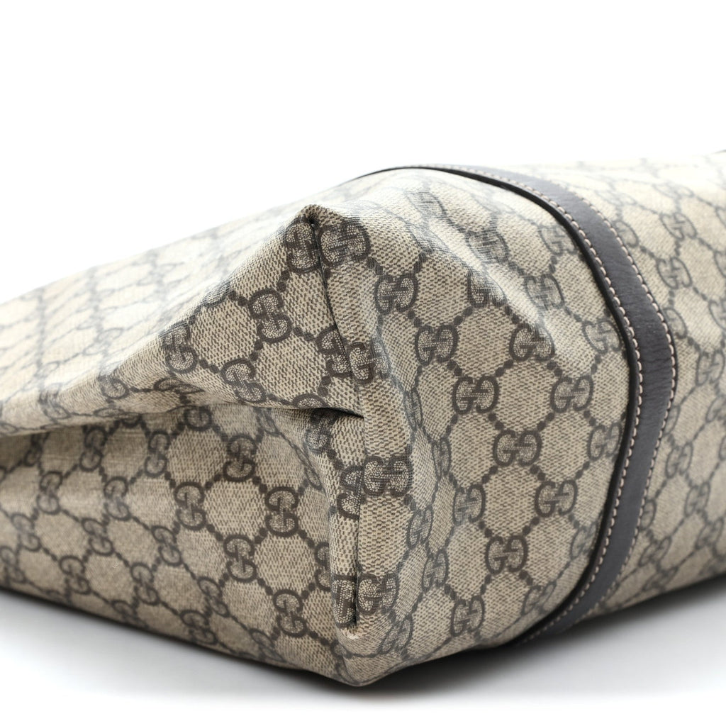 GG Plus Monogram Joy Vertical Tote Dark Brown wholesalehk.shop