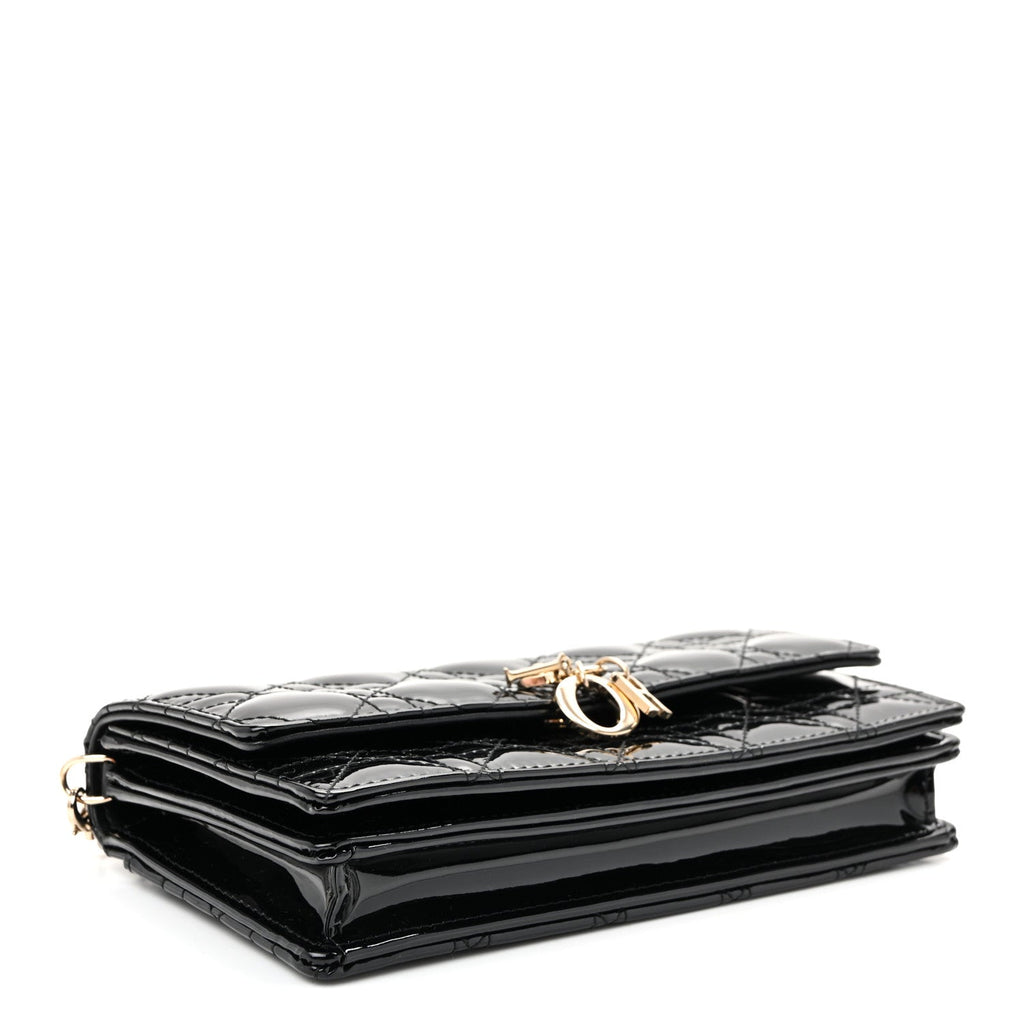 Patent Cannage Mini My Dior Bag Black wholesalehk.shop