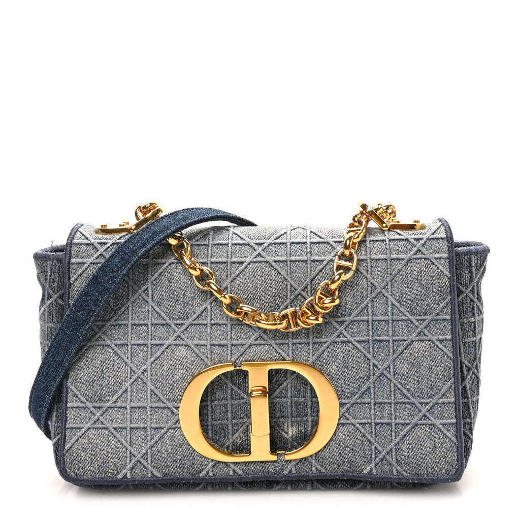 Denim Cannage Small Caro Bag Blue wholesalehk.shop