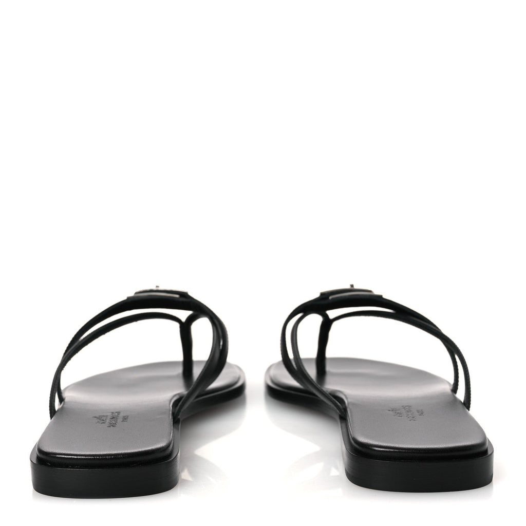 Calfskin Miss Sandals 39 Black wholesalehk.shop
