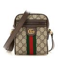 GG Supreme Monogram Web Mini Ophidia Messenger Brown wholesalehk.shop