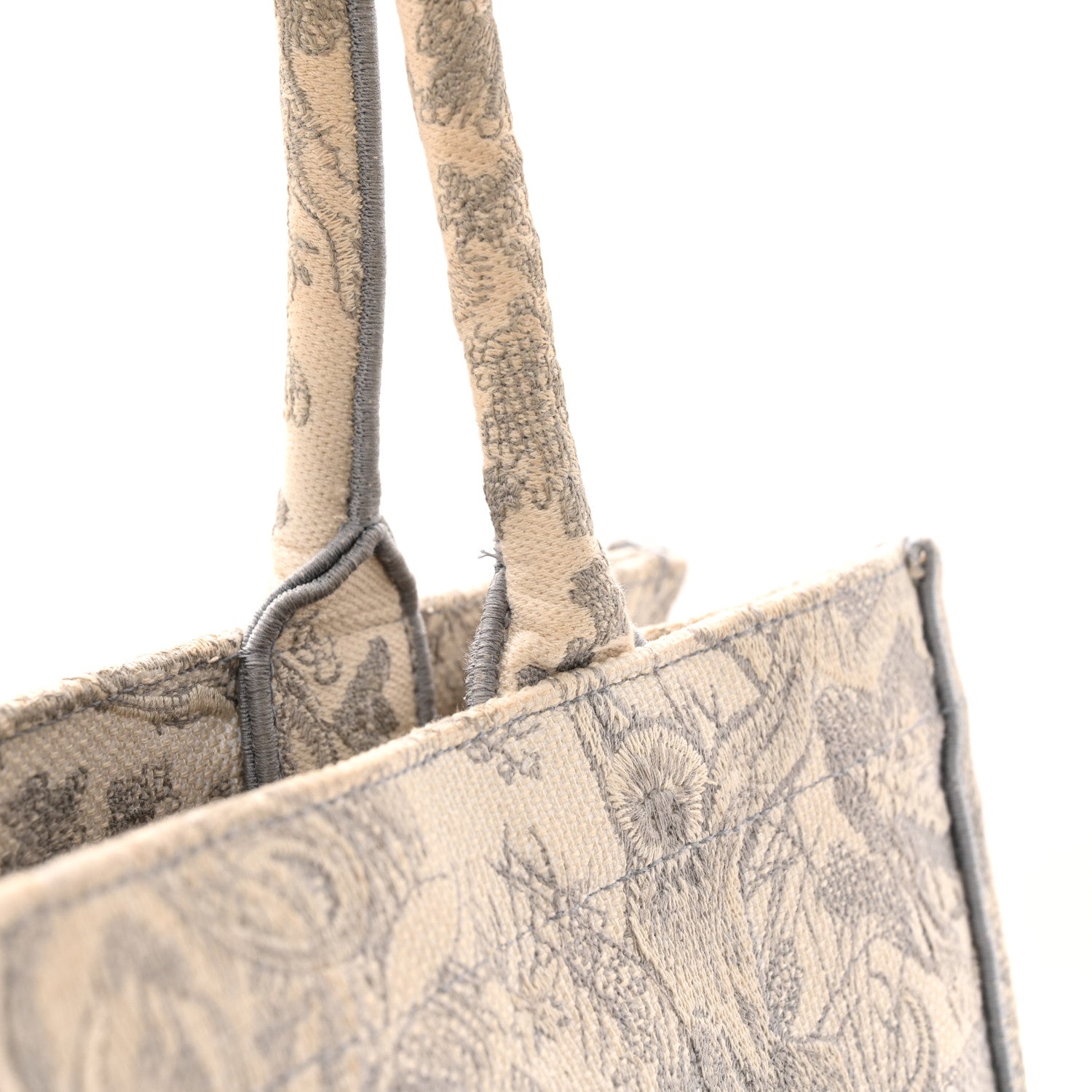 Canvas Embroidered Medium Dioriviera Toile De Jouy Book Tote Gray £¨ Direct shipment via from wholesalehk.shop