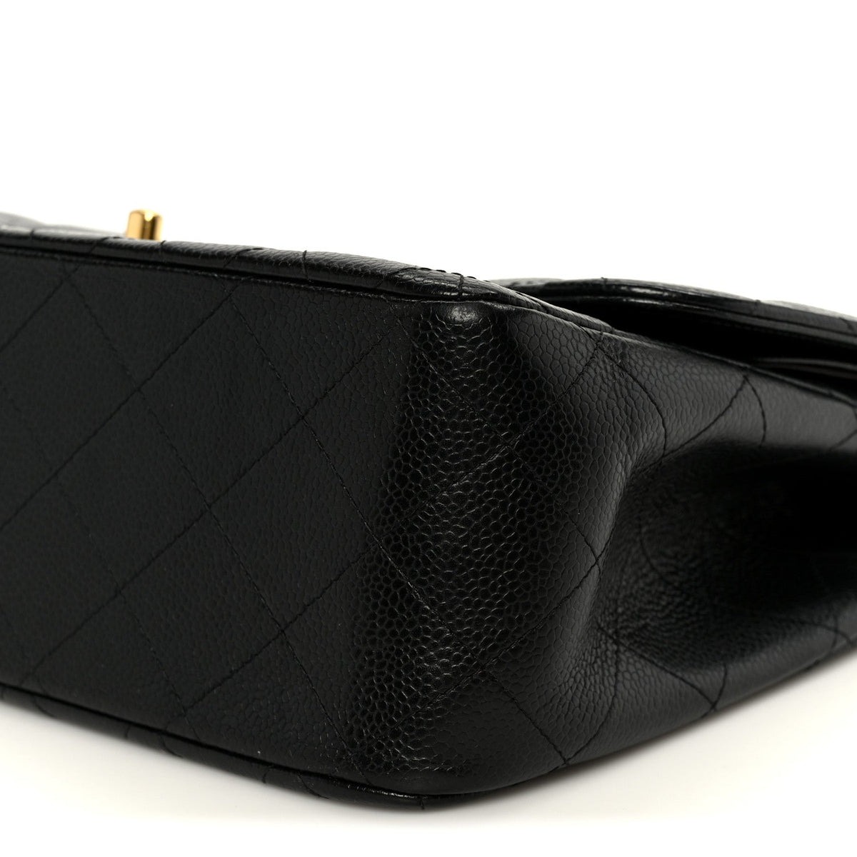 Caviar Quilted Jumbo Double Flap Black wholesalehk.shop