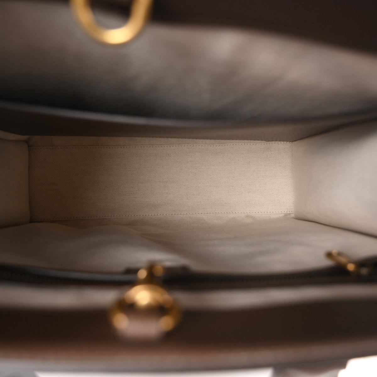 GG Supreme Monogram Web Textured Dollar Calfskin Medium Ophidia Tote Brown wholesalehk.shop