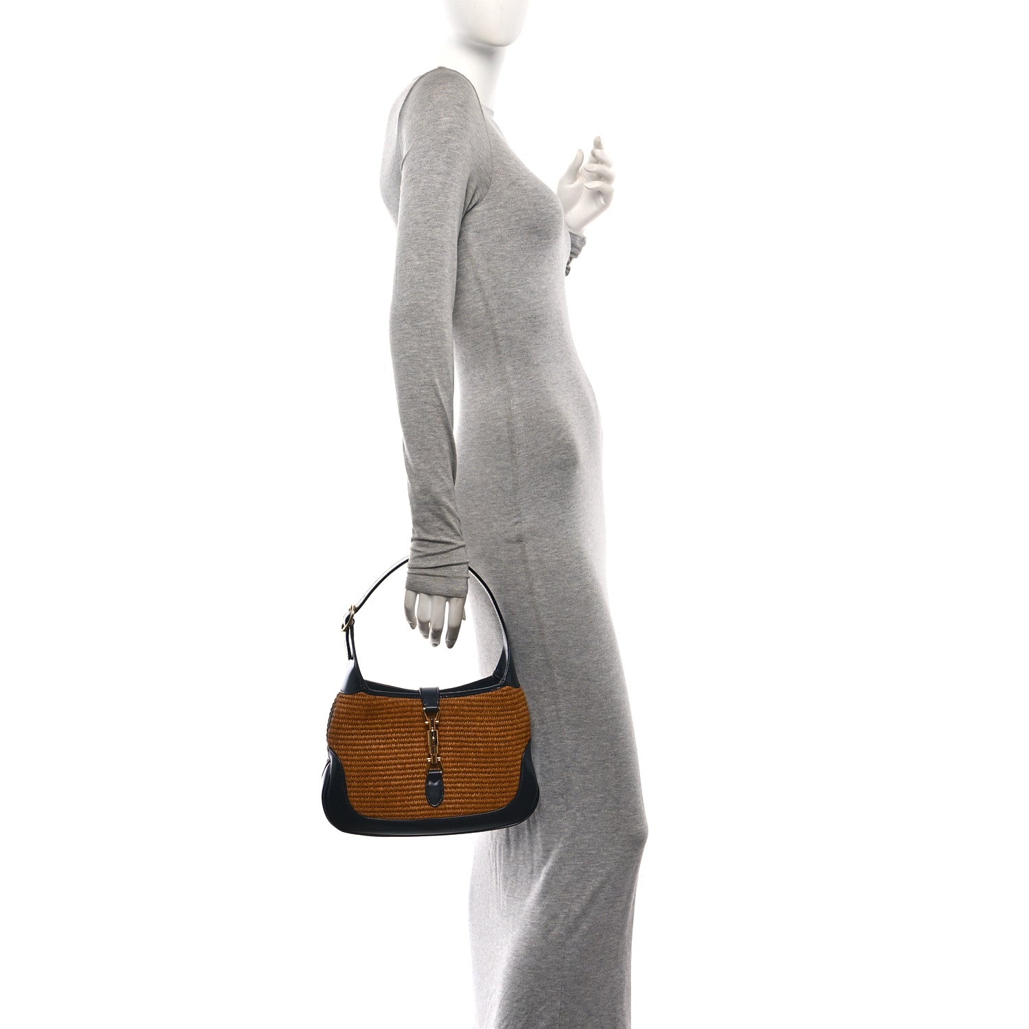 Straw Lux Boarded Dyana Lux Calfskin Small Jackie 1961 Hobo Natural Blue £¨ Direct shipment via from wholesalehk.shop