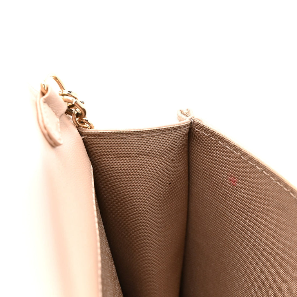 Lambskin Cannage Lady Dior Convertible Clutch Pink wholesalehk.shop
