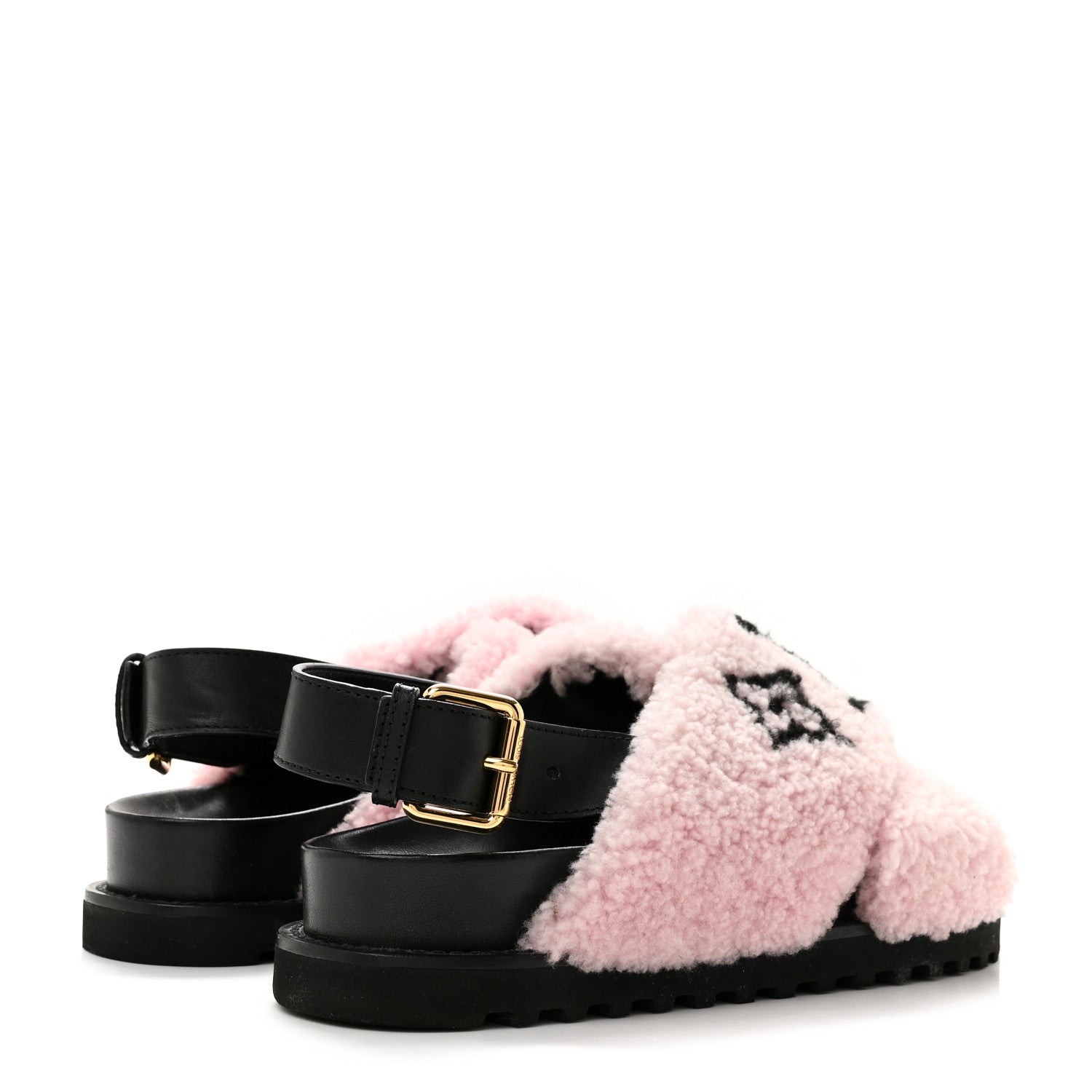 Shearling Calfskin Paseo Flat Comfort Sandal 38 Pink £¨ Direct shipment via from wholesalehk.shop