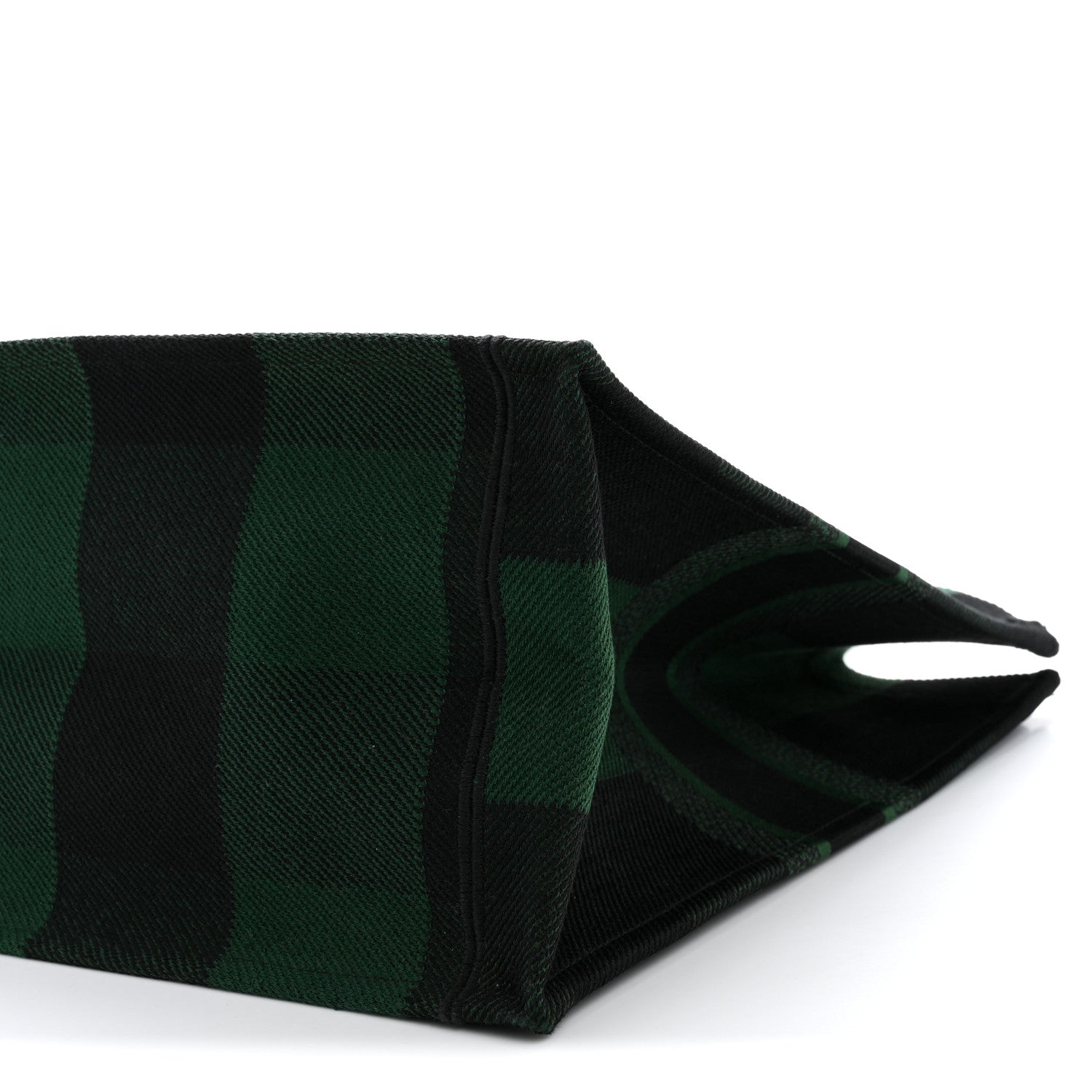 Canvas Embroidered Checkered Book Tote Black Green £¨ Direct shipment via from wholesalehk.shop